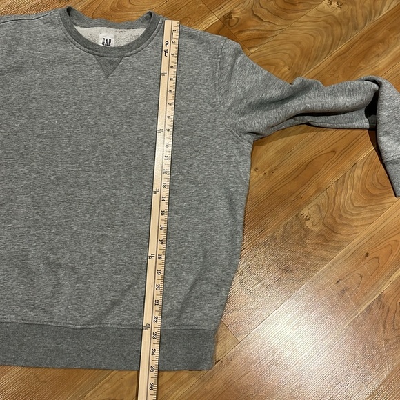 GAP sueded fleece grey Heather Crewneck Sweatshirt men’s M ladies L - Picture 12 of 12